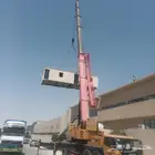 نقل بركسات سطحه ونش رفع غرف جاهزه