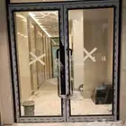 المنيوم شبابي  ابواب بل ونات شتر زجاج دبل و س ريت شبا  سحاب