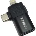 GERLAX محول مدخل USB ثلاثة في واحد