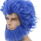 باروكة شعر مستعار لون أزرق قطعتين