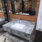 نبيع مغاسل رخام وخشب وفايبر والمونيوم اشكال متميزة