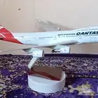 مجسم طائرة مقاس 48 سم طراز بوينج 747 مع حامل وعجلات