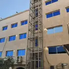 صيانه مصاعد تركيب تحديث عمل ابراج خارجيه قطع غيار