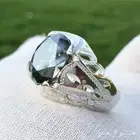 خاتم  موزنايت صلابة الماس  فضة ثقيلة 200ريا