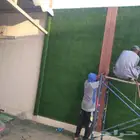 تنسيق الحدائق وتركيب التيل الطبيعي والصناعي