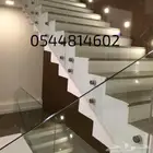 اعمال درابزين زجاج سكوريت