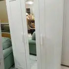 دولاب ايكيا ثلاثة درفة معا مراية شبه جديد استخدام واحد اسبوع