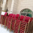 تأجير جميع لوازم الأفراح والحفلات كراسي احمر ملبسه كراسي