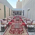 يوجد لدينا جميع انواع للحفلات الكنب