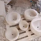 احواض بديكير حجر طبيعي مغاسل حجر وجه الجبل