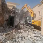 هدم مباني وحفر اراضي