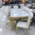 طاولات طعام رخام 10 كراسي و8 كراسي و6كراسي