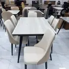طاولات طعام 4كراسي و6كرسي و8كرسي بديل رخام