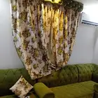 للبيع كنب مع ستاره مع مساند مع استاره مع طاولات كبيره 4 صغير