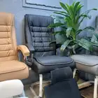 كراسي مكتبيه جلد وشبك الشكل الجديد