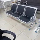 كراسي انتظار كروم وجلد