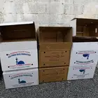 للبيع كراتين بيض نظيفه للنقل العفش وقويه جدا