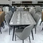 طاولات طعام كراسي جلد ومخمل
