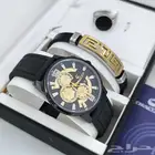 جديدنا ساعه رجالي جلد