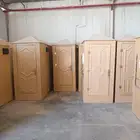 حمامات دورات مياه متنقله فيبر مجهز بلكامل بجميع اغراضه حمام