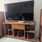 طاولة تلفاز خشب مع درج