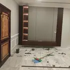 ديكورات بديل شيبورد خلفيات شاشه مرايا رف مكتبه