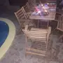 طقم طاولة وأربع كراسي من أجود أنواع الخشب 