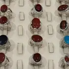 خواتم عقيق يمني فضة عيار 999