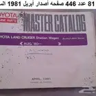 كتالوج قطع غيار لاندكروزر 81 - 87 صالون