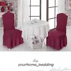 تلبيسات كراسي السفرة طاولة الطعام 