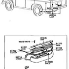 قاعدة لمبات لوحة لاندكروزر موديل 1969 _ 1980