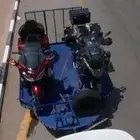 قلص للدراجات النارية للإيجار   Motorbike trailer for rent