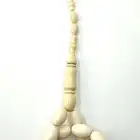سبحة بلياردو لون ابيض مع سبحتين مجانا (يوجد مقطع فيديو)