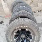 جنوط رانجلرمقاس 17مع كفرات حجري كوبر مقاس 315 70 17