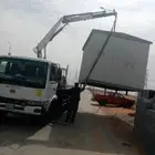 ونش سطحه نقل غرف مواطير صبيات بركسات بلط وخزنات وجميع الغراض