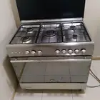 فرن 5شعله ايطالي نضيف مع غساله اتوماتيك جنرال سوبريم 18كيلو