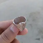 خاتم عقيق رواسب مميز.