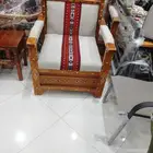 كراسي خشب اطقم سبع انفار جلسات خارجي على حسب التفصيل اشكال