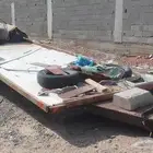 مقطوره شاصي كرفان امريكي قديم الطول 7متر والعرض 2.40متر