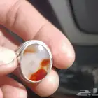 خاتم عقيق يمني ع شكل رجل يمشي