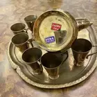 طقم دلة وفناجيل نحاس تراثي تصنيع السندي