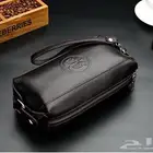 شنطة يد جلد طبيعي تصميم عصري