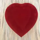 علبة مخمل مكياج عطور قلب احمر اكسسوارات قديم تراث انتيك