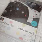 طقم لحاف 3 قطع بطبعات الفضاء الحقيقية من هوم سنتر