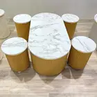 طاولة قهوه مع اربع خدمات للبيع