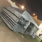 بيوت شعر أبيض بكج كامل ويوجد حمامات متنقلة مشبات نار