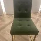 4 كراسي طاولة طعام بدون مسند ذراعين