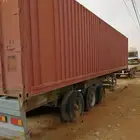 للبيع سطحه مع كونتينر ثلاث محاور