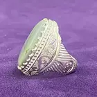 خاتم ملكي راقي جزع تفاحي طبيعي