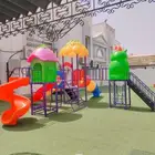 العاب حدايق ثلاث كوخ ودوار صحن صغير وكبير